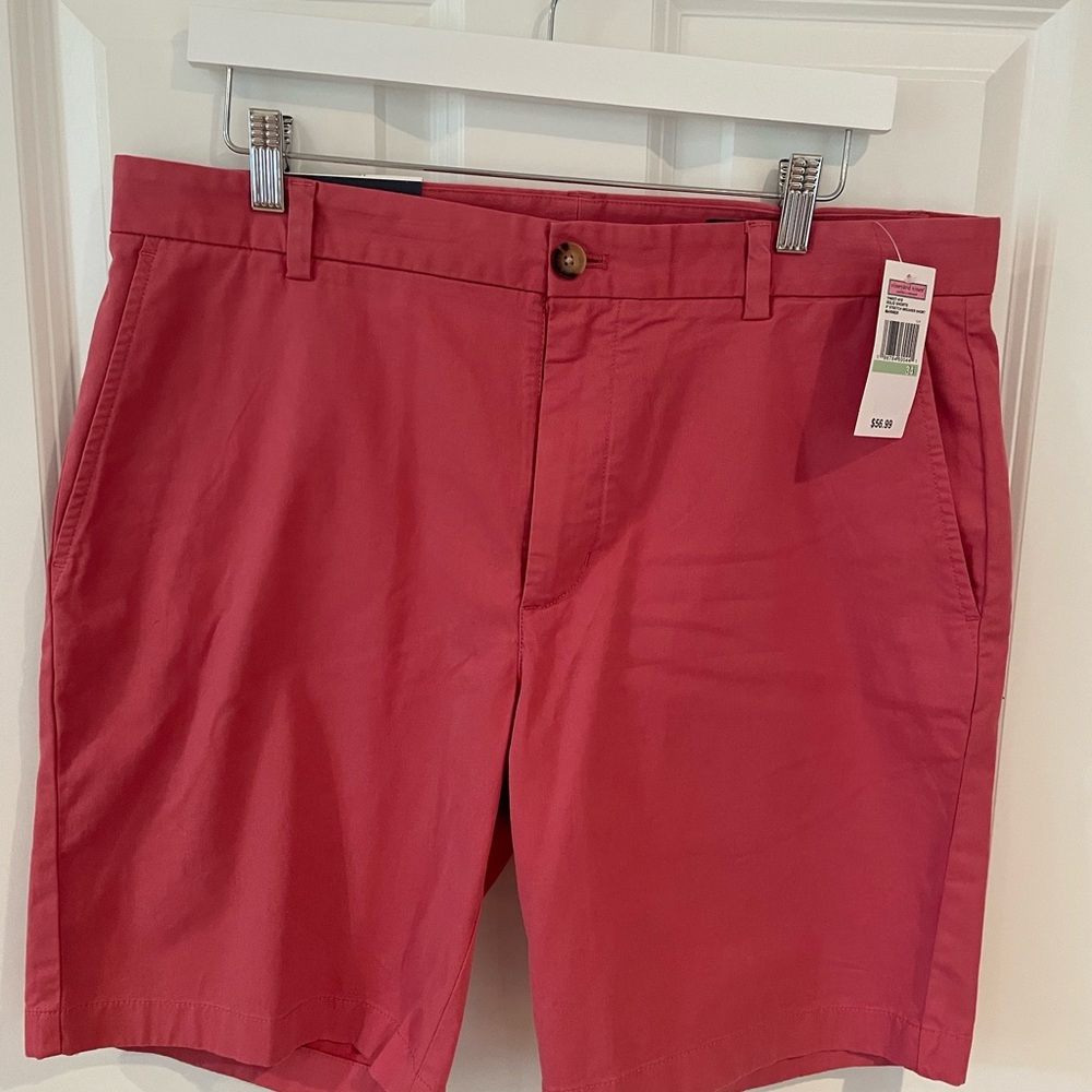 Vineyard Vines Red Flat Front Shorts